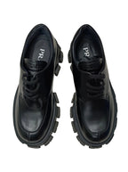 Prada Monolith Boots- Leather Black Size 36