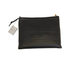 Christian Dior Clutch-Calfskin Leather/Black/New