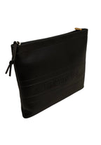 Christian Dior Clutch-Calfskin Leather/Black/New