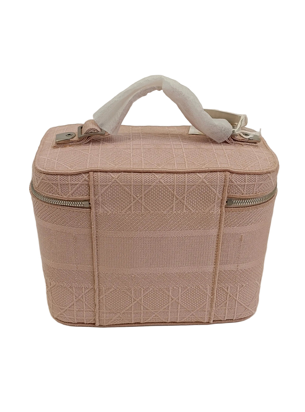 Christian Dior Travel Vanity Case-Canvas/Zip/Pink/New