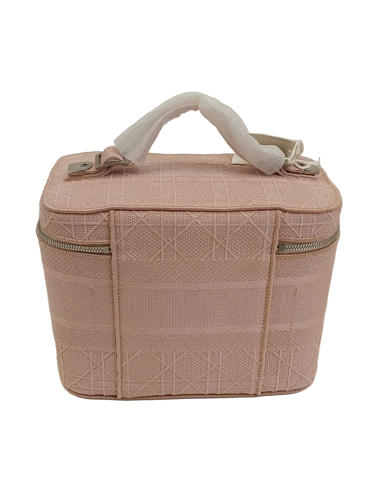 Christian Dior Travel Vanity Case-Canvas/Zip/Pink/New