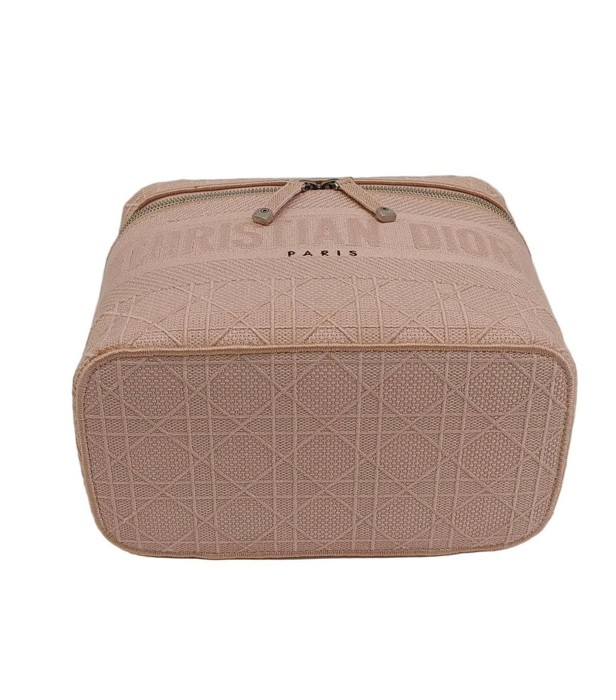 Christian Dior Travel Vanity Case-Canvas/Zip/Pink/New