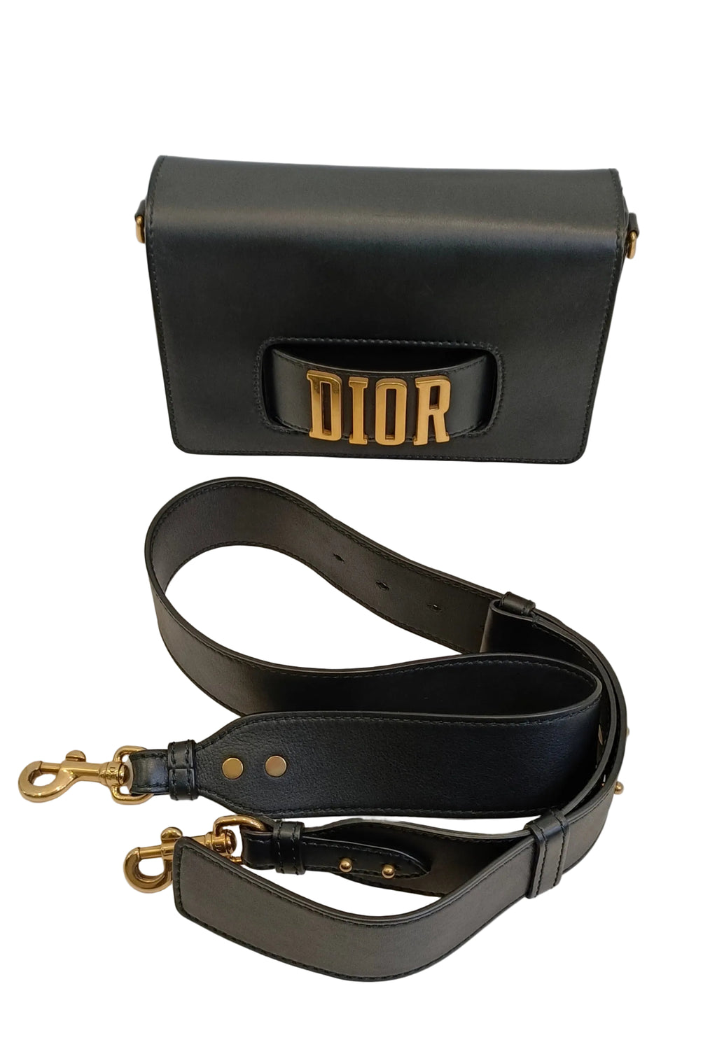 Christian Dior Revolution Shoudler Bag-Calfskin Leather/Black/New