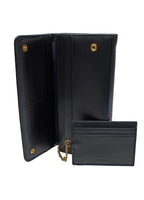 Prada Wallet-Black/Leather/Box/New