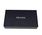 Prada Wallet-Black/Leather/Box/New