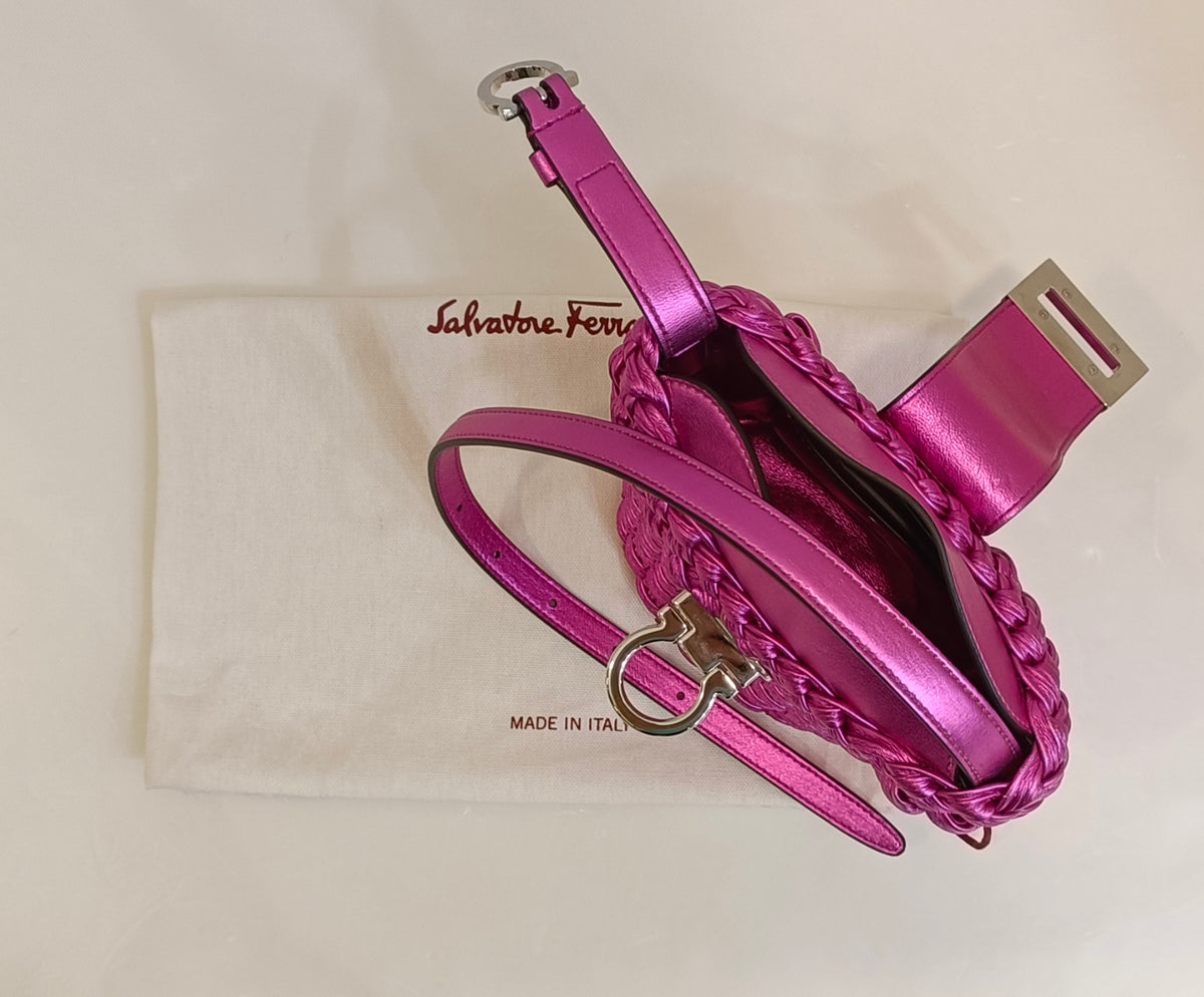 Salvatore Ferragamo Trifolio Bucket Shoudler Bag
