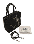 Prada Lightning Bolt Tote & Sling Bag-Nylon/Black-Box/2 Way