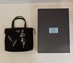 Prada Lightning Bolt Tote & Sling Bag-Nylon/Black-Box/2 Way
