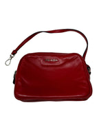Prada Vitello Daino Grommet Iba027 Shoulder Bag-Leather/Chain/Lacca Red/Large