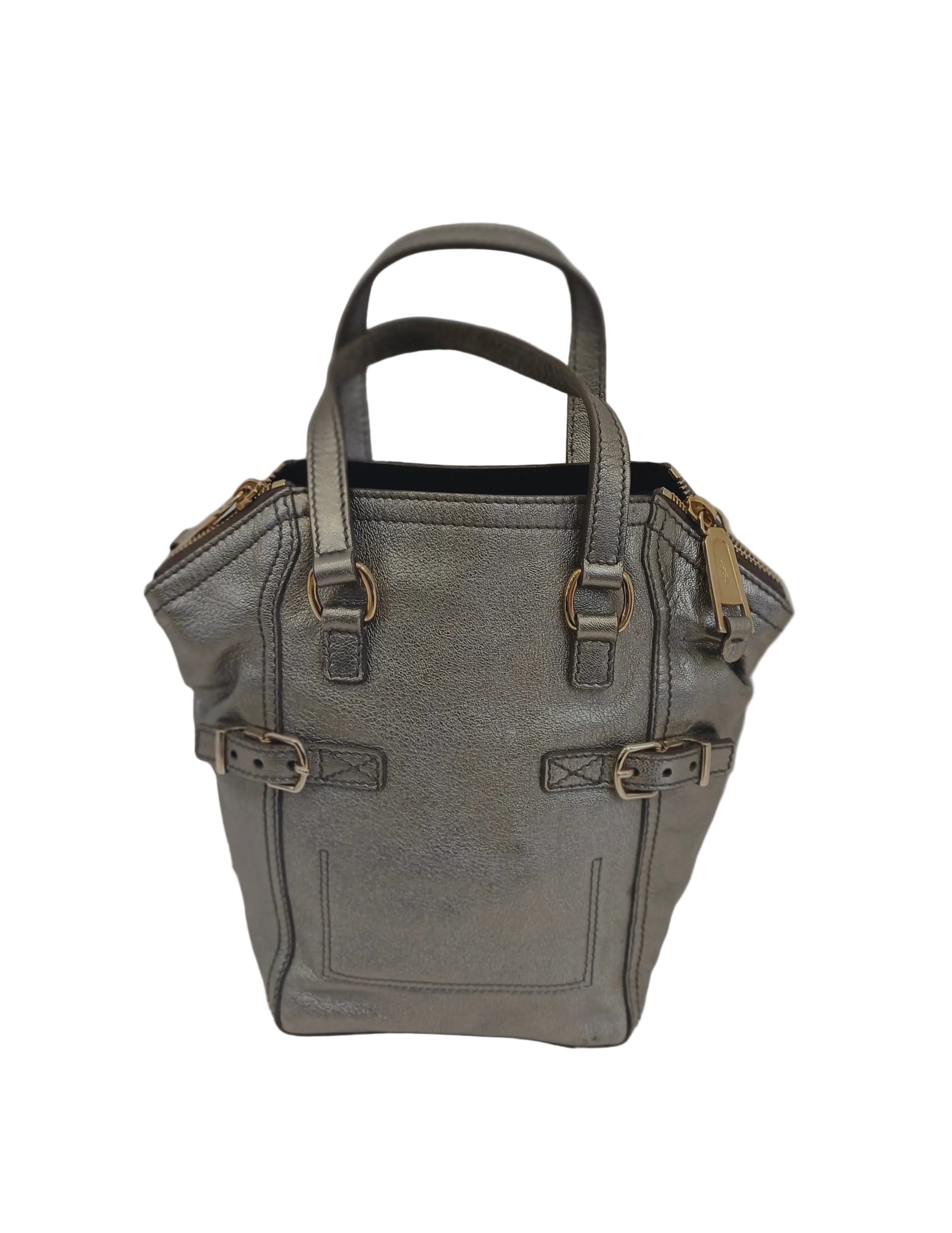 Yves Saint Laurent Downtown Tote Bag-Leather/Silver Secondary image