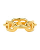 HERMES Chaine d'Ancre Scarf Ring Gold Color