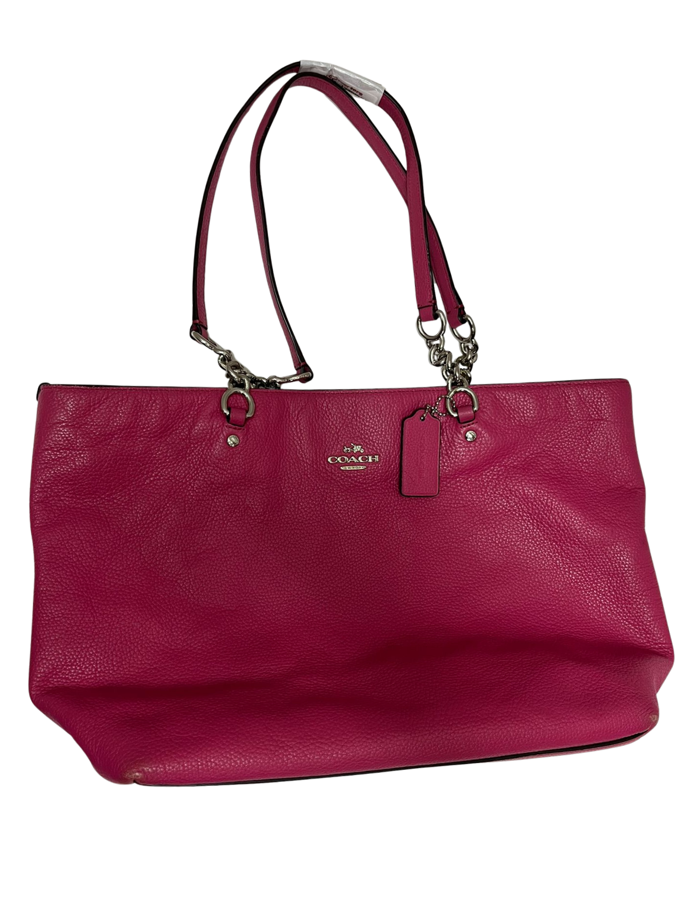Coach Sophia Small Tote Bag Magenta Pebbled Leather Secondary image