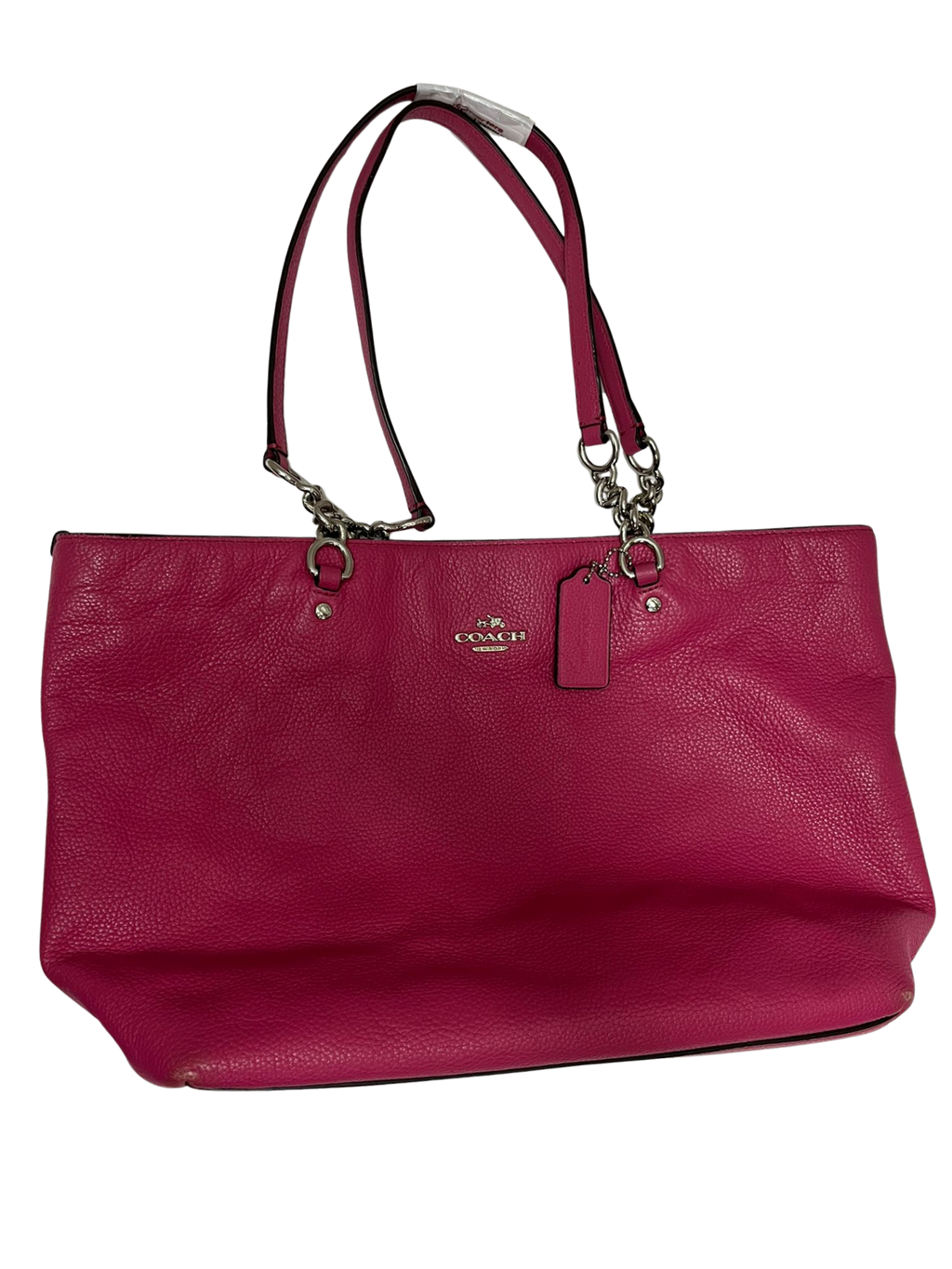 Coach Sophia Small Tote Bag Magenta Pebbled Leather