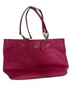 Coach Sophia Small Tote Bag Magenta Pebbled Leather
