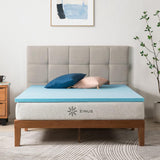 ZINUS 1.5 Inch Green Tea Cooling Gel Memory Foam Mattress Topper Queen