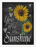 Poster Hub Chalk Drawing You Are My Sunshine Motivational Art Decor