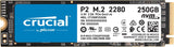 Crucial CT250P2SSD8 P2 3D NAND NVMe PCIe M.2 Internal SSD 250GB