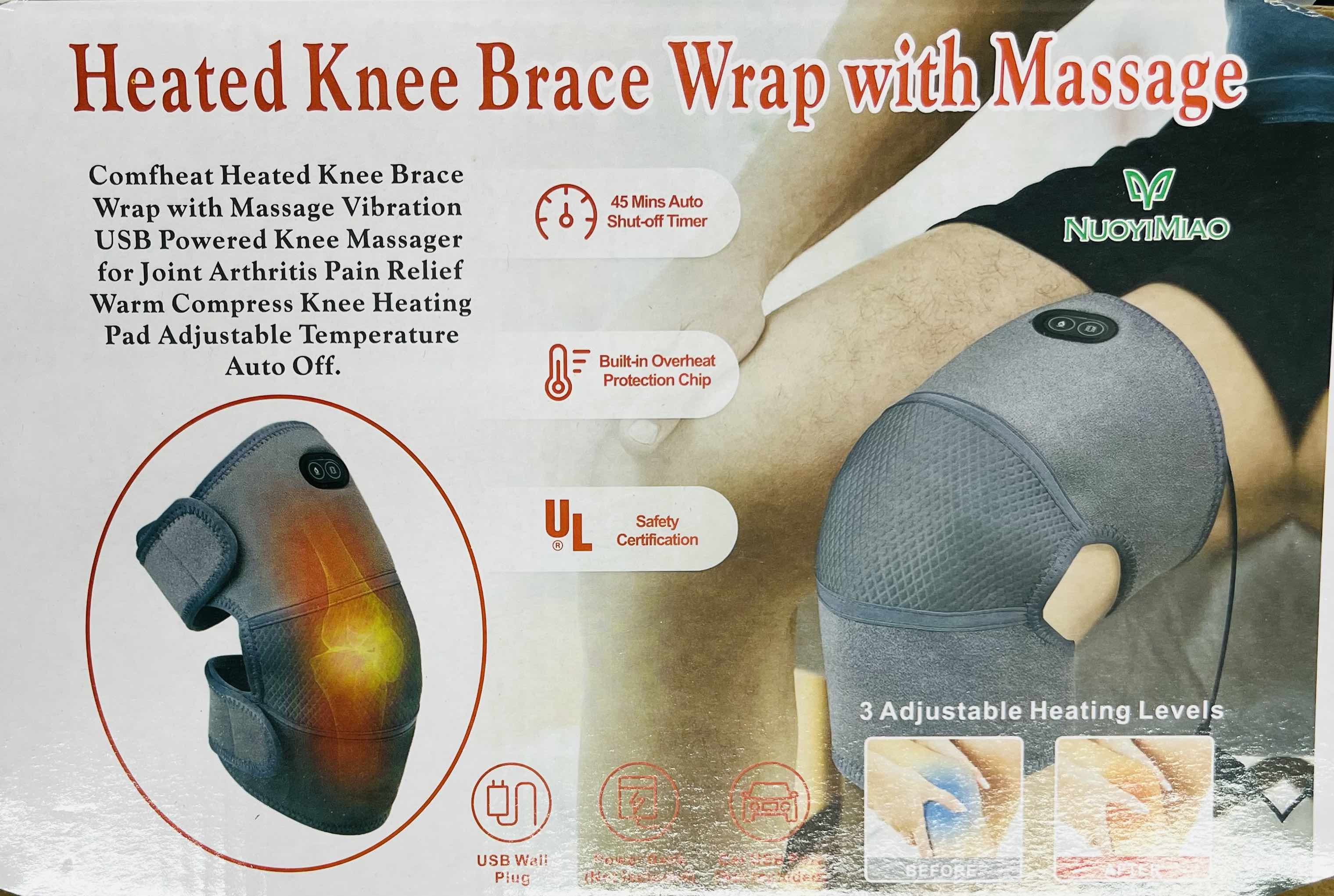 Heated Knee Brace Wrap With Massage Secondary image