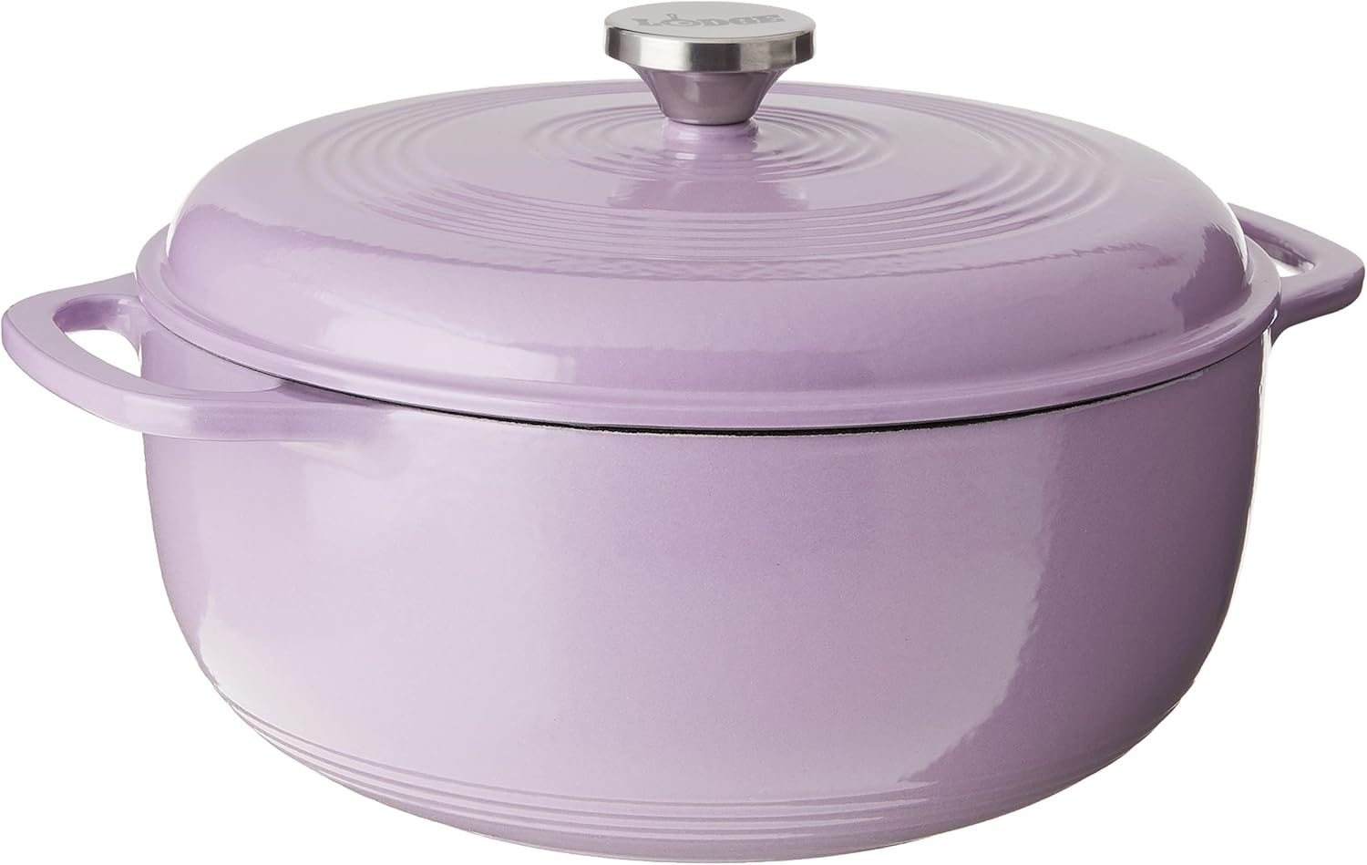 Lodge 6 Quart Enameled Cast Iron Dutch Oven With Lid Dual Handles Lilac Main image