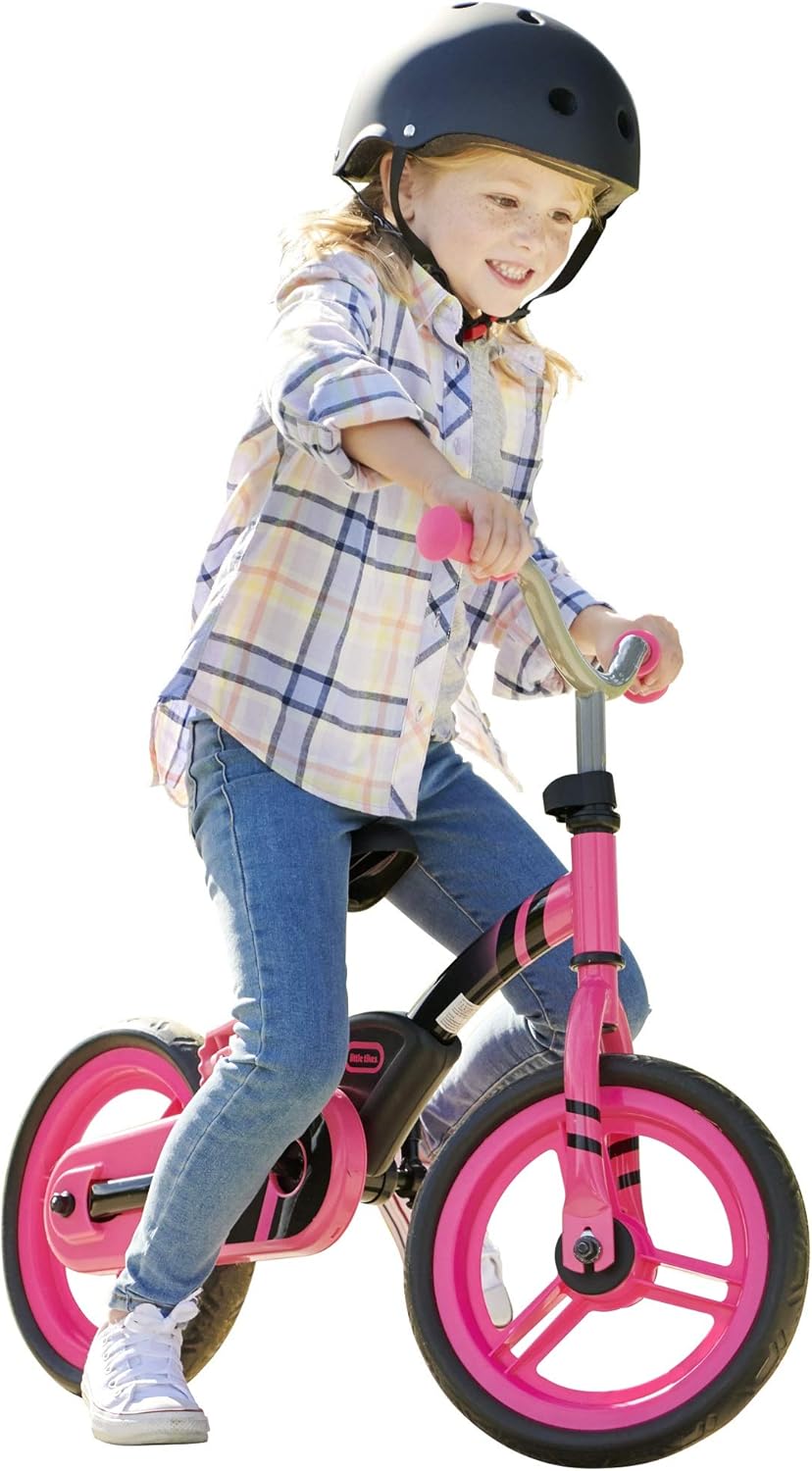 Little Tikes My First BalanceToPedal Bike With Fold In Pedals 2in1 Pink 2to5 Years 12Inch Main image