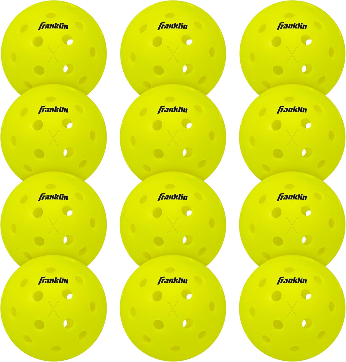 Franklin Sports Outdoor Pickleballs  X40 Pickleball Balls 12pc Pack