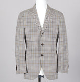 Beams Grey Cotton Check Jacket