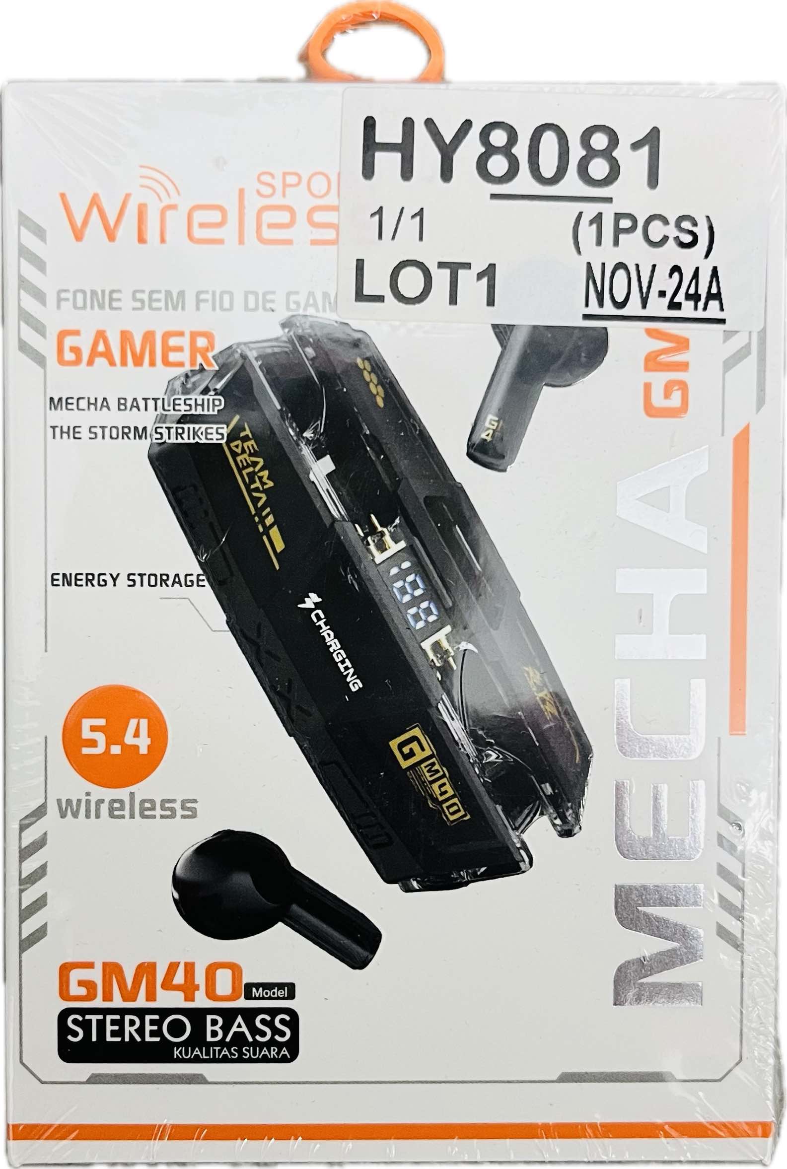 GM40 Stereo Bass Wireless Gamer Earphones Secondary image