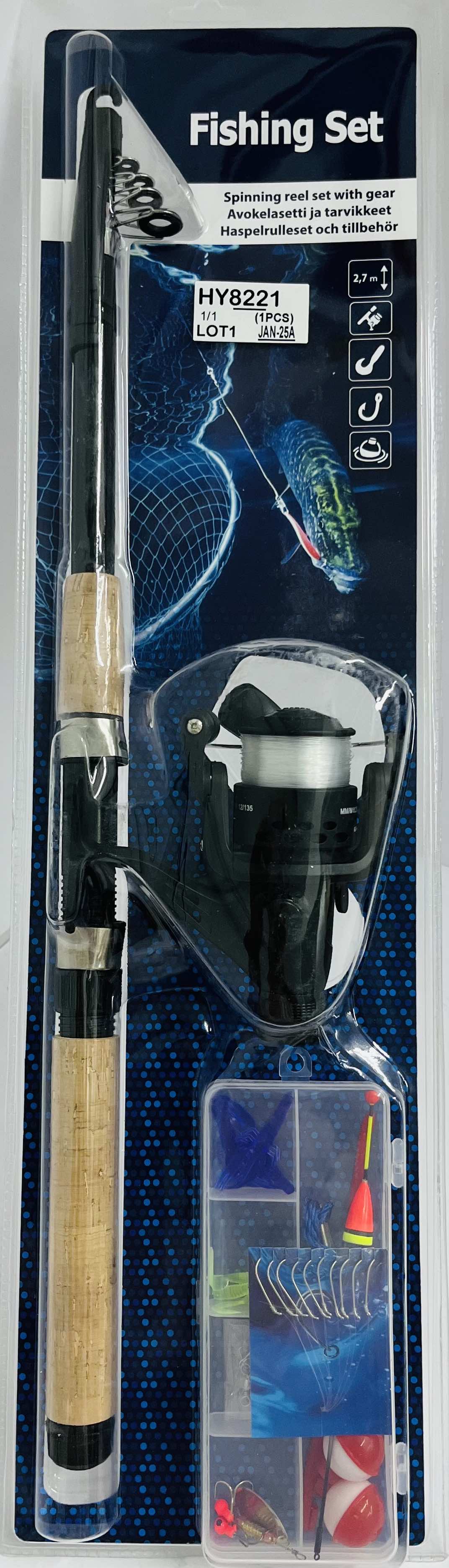 Spinning Reel Set With Gear Size 2.7m Main image
