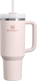 Stanley Quencher H2.0 FlowState Stainless Steel Vacuum Insulated Tumbler With Lid And Straw Rose Quartz 40oz