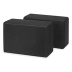 Gaiam Essentials Yoga Block Set Of 2 Black