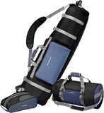 Samsonite Golf Deluxe 3 Piece Golf Travel Set With Wheeling Travel Cover Golf Bag Duffel Bag And Shoe Bag