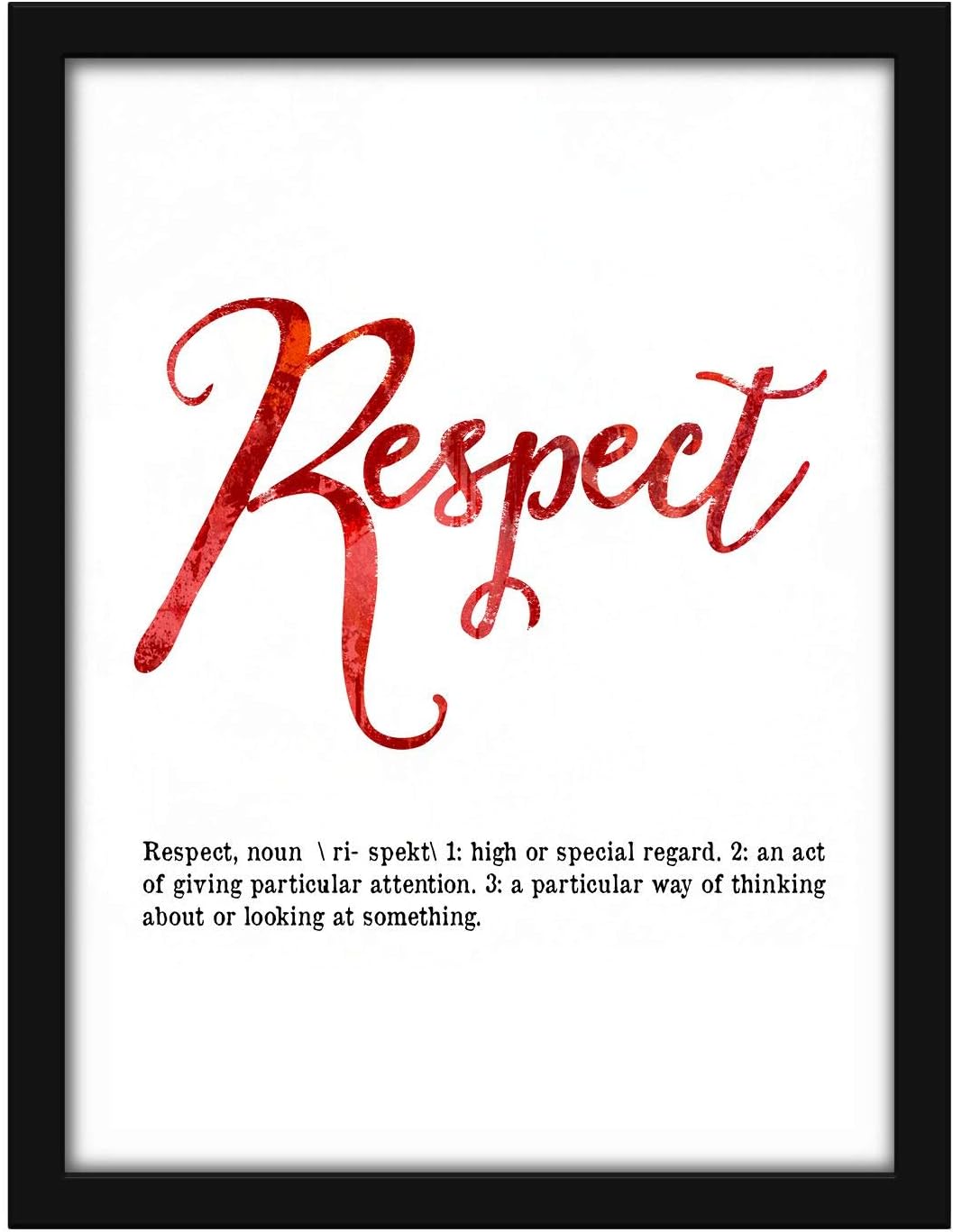 Poster Hub Dictionary Respect Inspirational Art Decor Main image