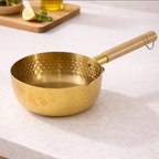 18cm Gold Sauce Pot with Long Handle