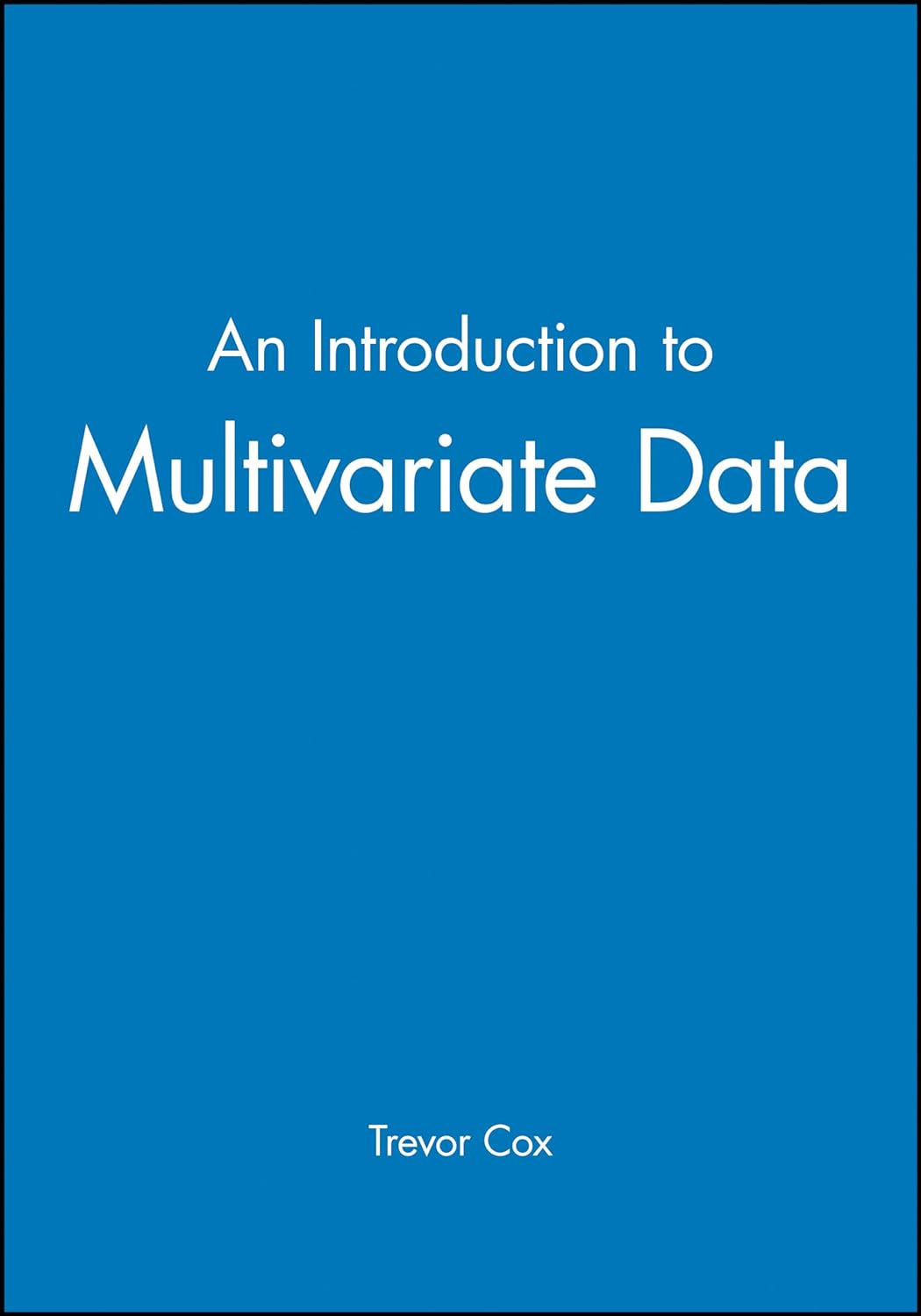 An Introduction To Multivariate Data Paperback Main image