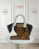 Michael Kors Avril XS Cheetah Print Calf Hair and Leather