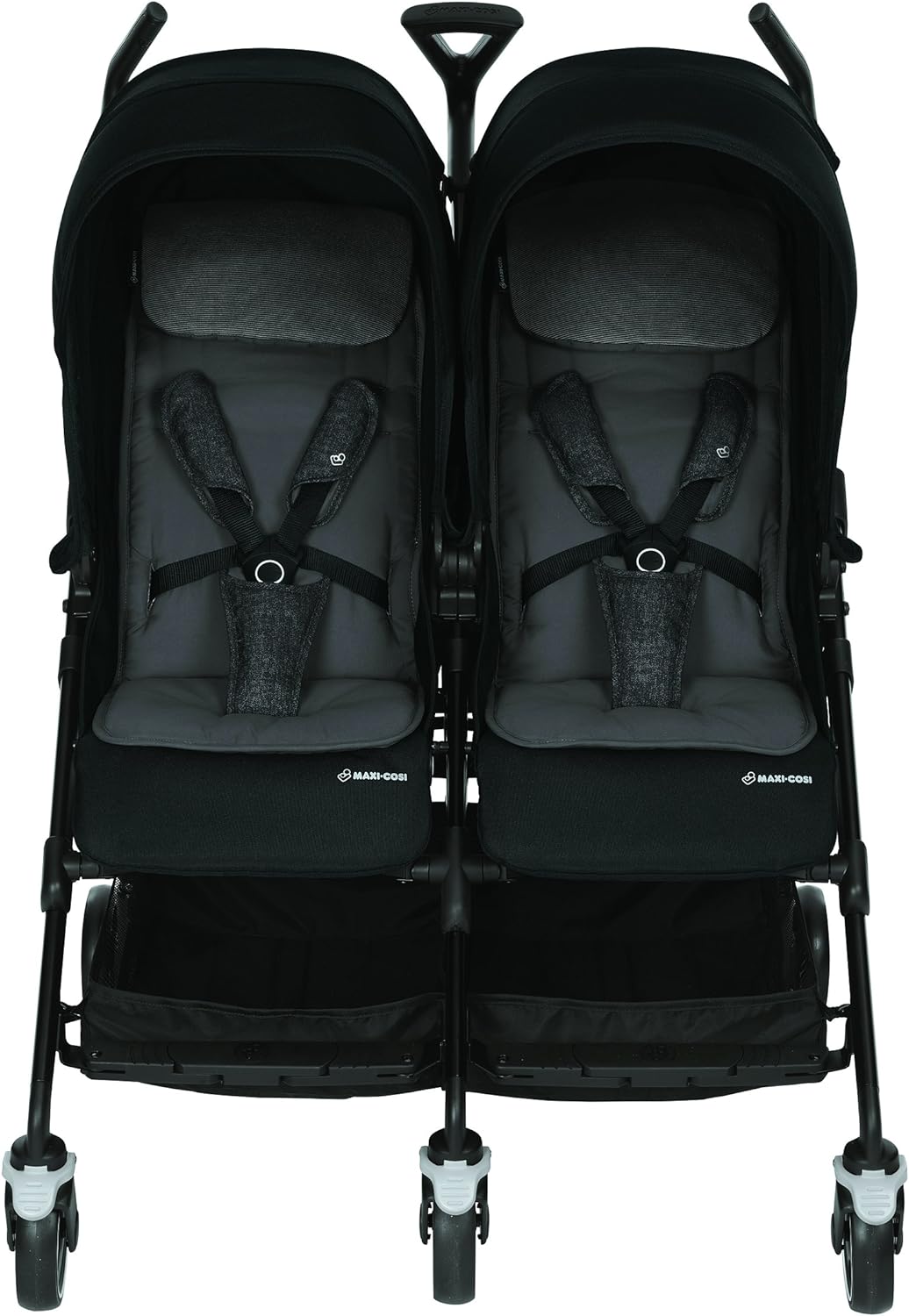 MaxiCosi Dana For Two Double Pushchair Compact Siblings From Birth To 3.5 Years Compatible With All MaxiCosi Baby Seats Nomad Black Secondary image