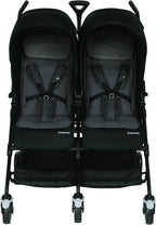 MaxiCosi Dana For Two Double Pushchair Compact Siblings From Birth To 3.5 Years Compatible With All MaxiCosi Baby Seats Nomad Black