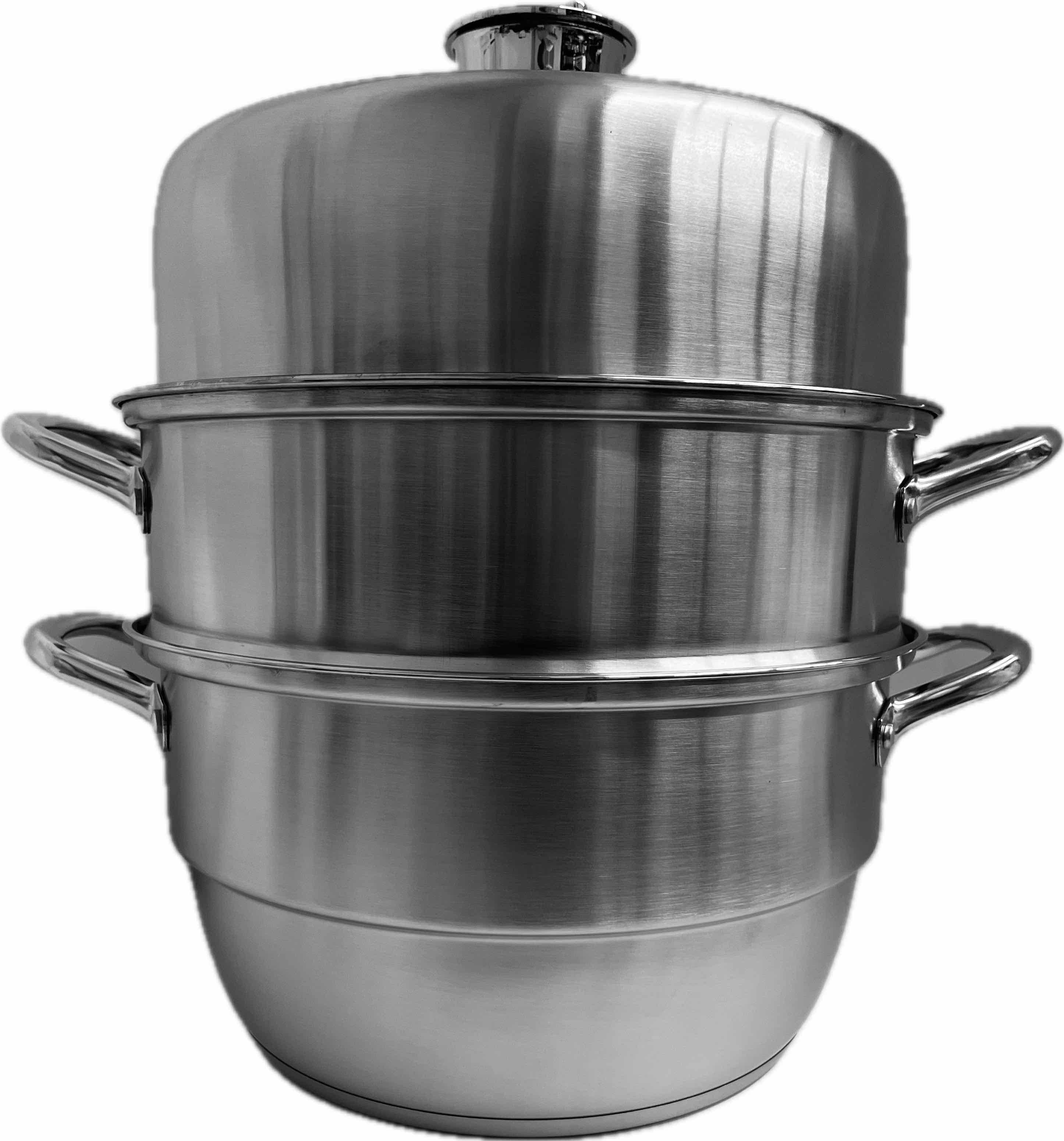 SS Timer 3 Layer Steamer 30cm Main image