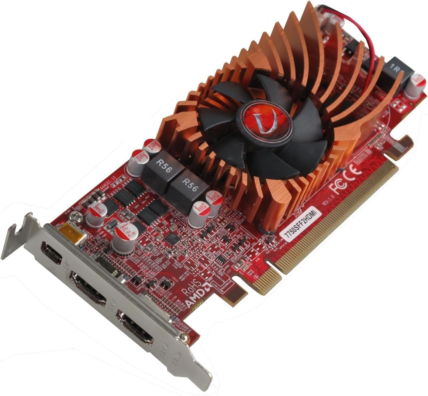 VisionTek 900574 Radeon 7750 1GB DDR3 3M 2x HDMI MiniDP Graphics Card Main image