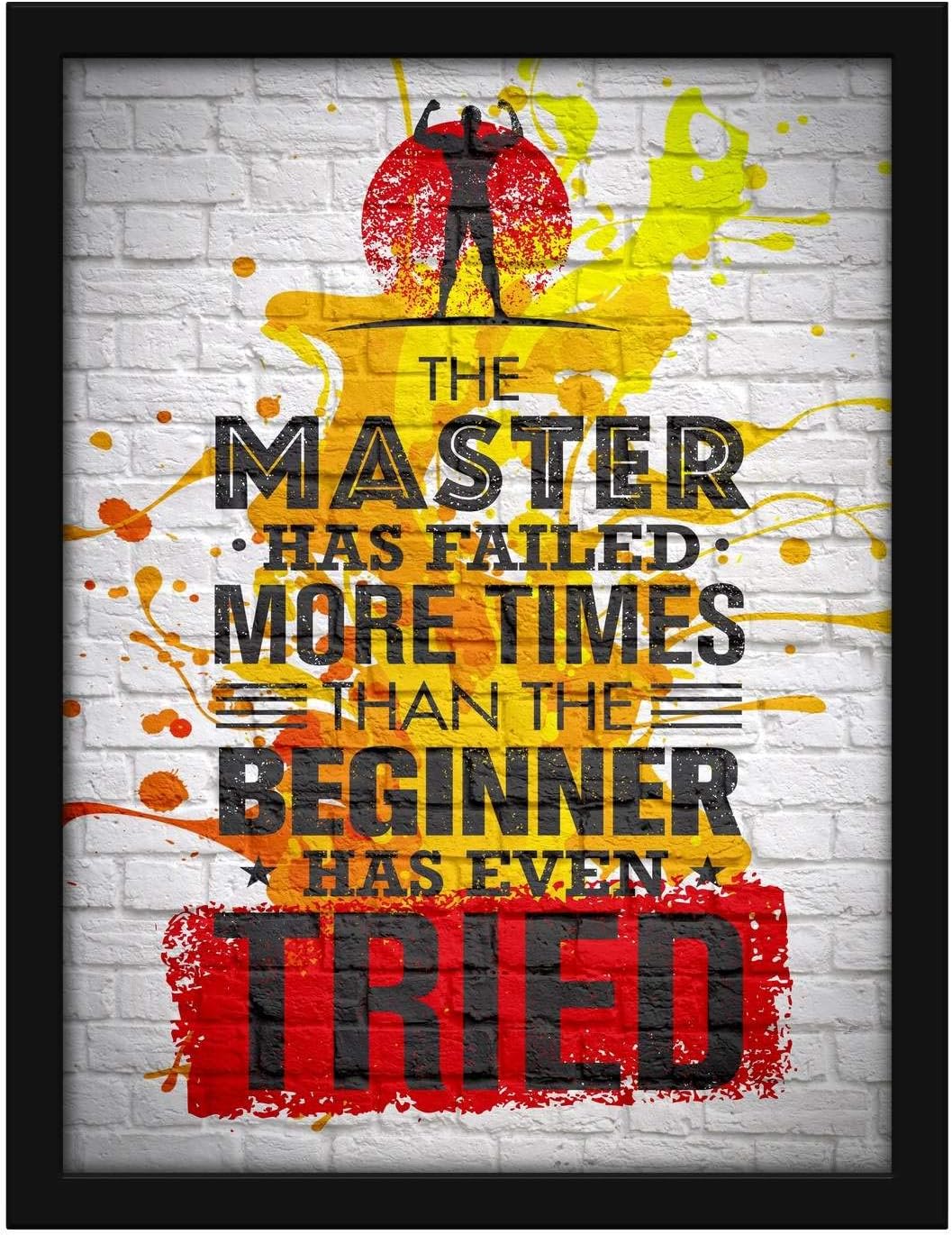 Poster Hub The Master Has Splash Motivational Art Decor Main image
