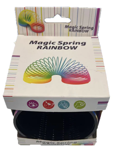 10cm Rainbow Slinky Novelty Toy - A397366