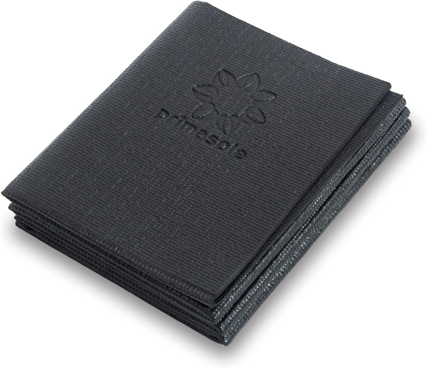 Primasole Folding Yoga Travel Pilates Mat Foldable Easy To Carry 4mm Black Main image