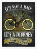 Poster Hub Chalk Drawing Not A Race Bicycle Chalk Motivational Art Decor