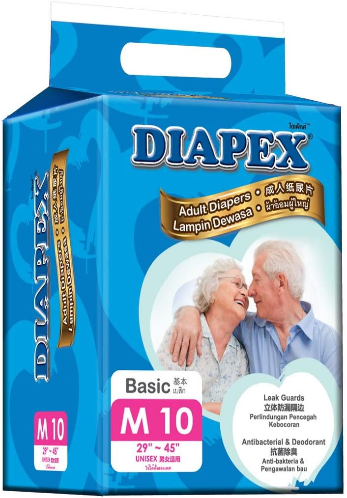 Diapex Basic Adult Diaper M 10 Count Main image