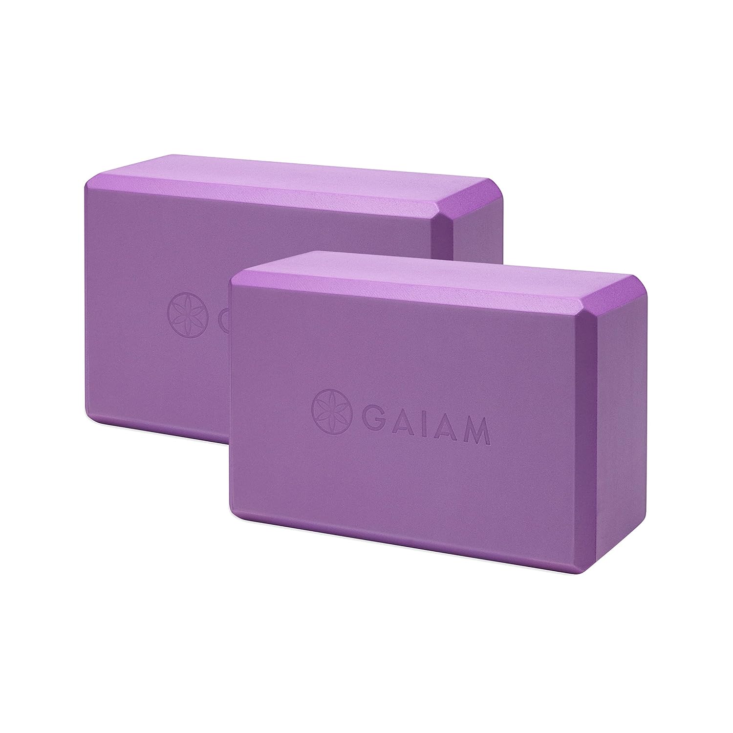 Gaiam Essentials Yoga Block Set Of 2 Purple