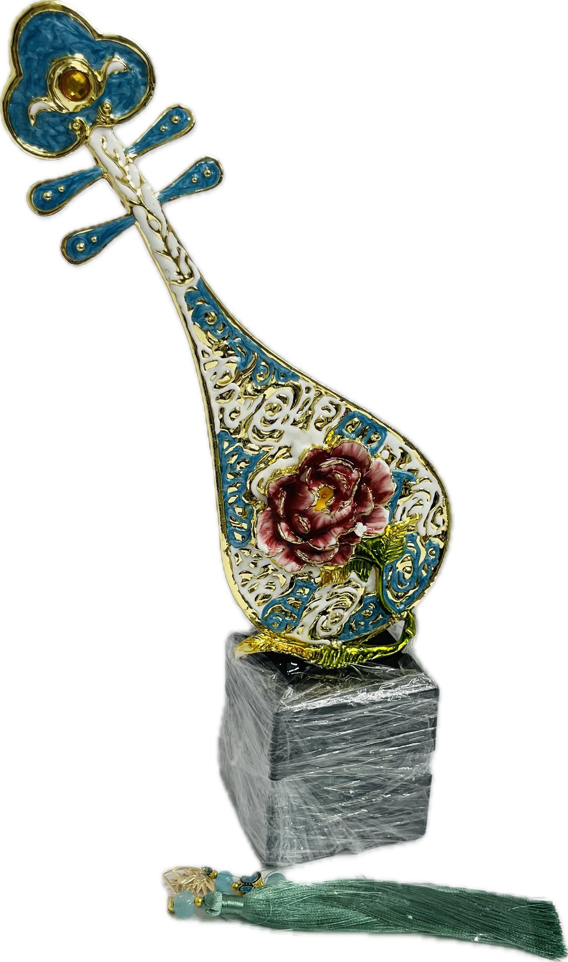 Chinese Pipa Display Brass Secondary image