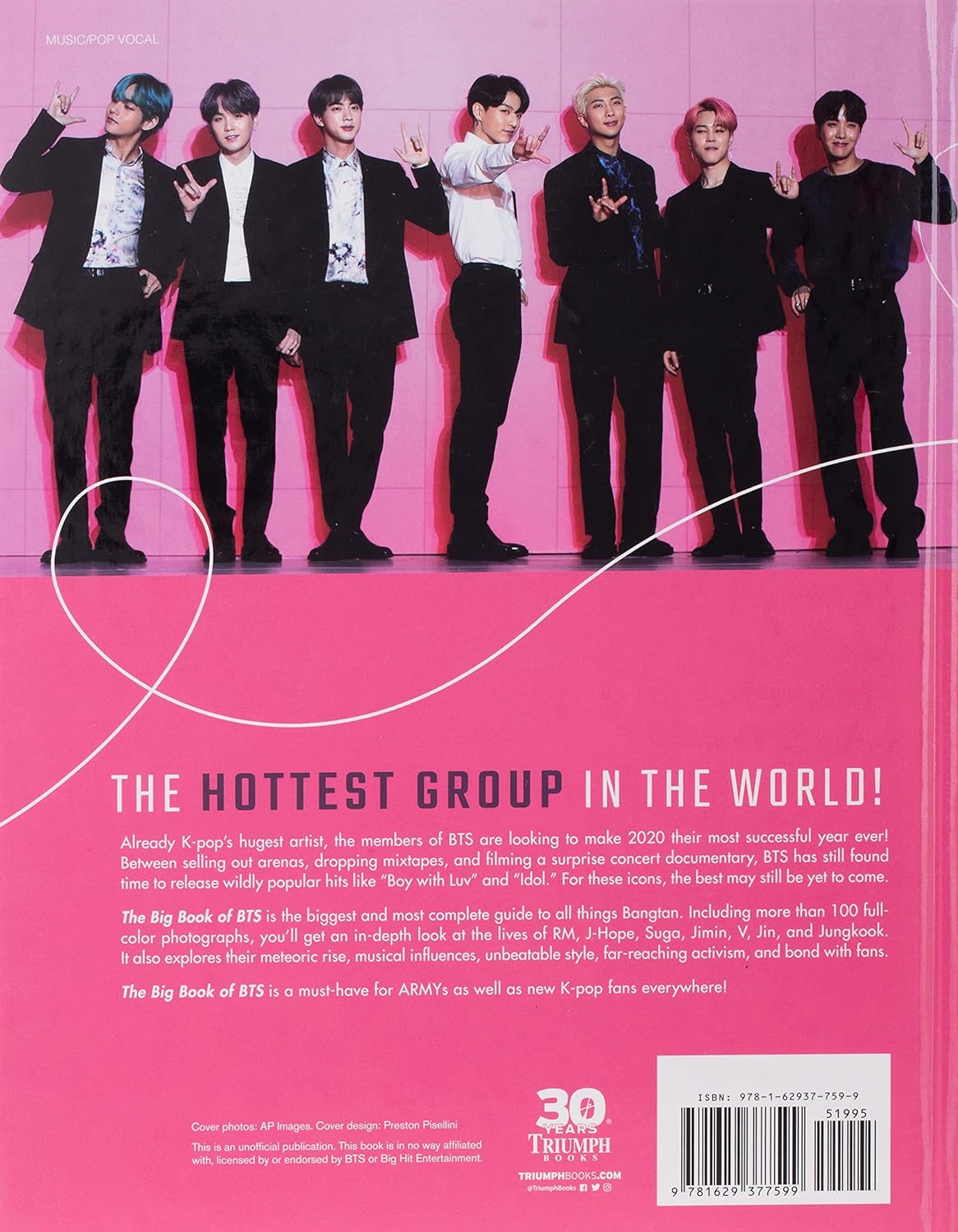 Katy Sprinkel The Big Book Of BTS The Deluxe Unofficial Bangtan Book Hardcover