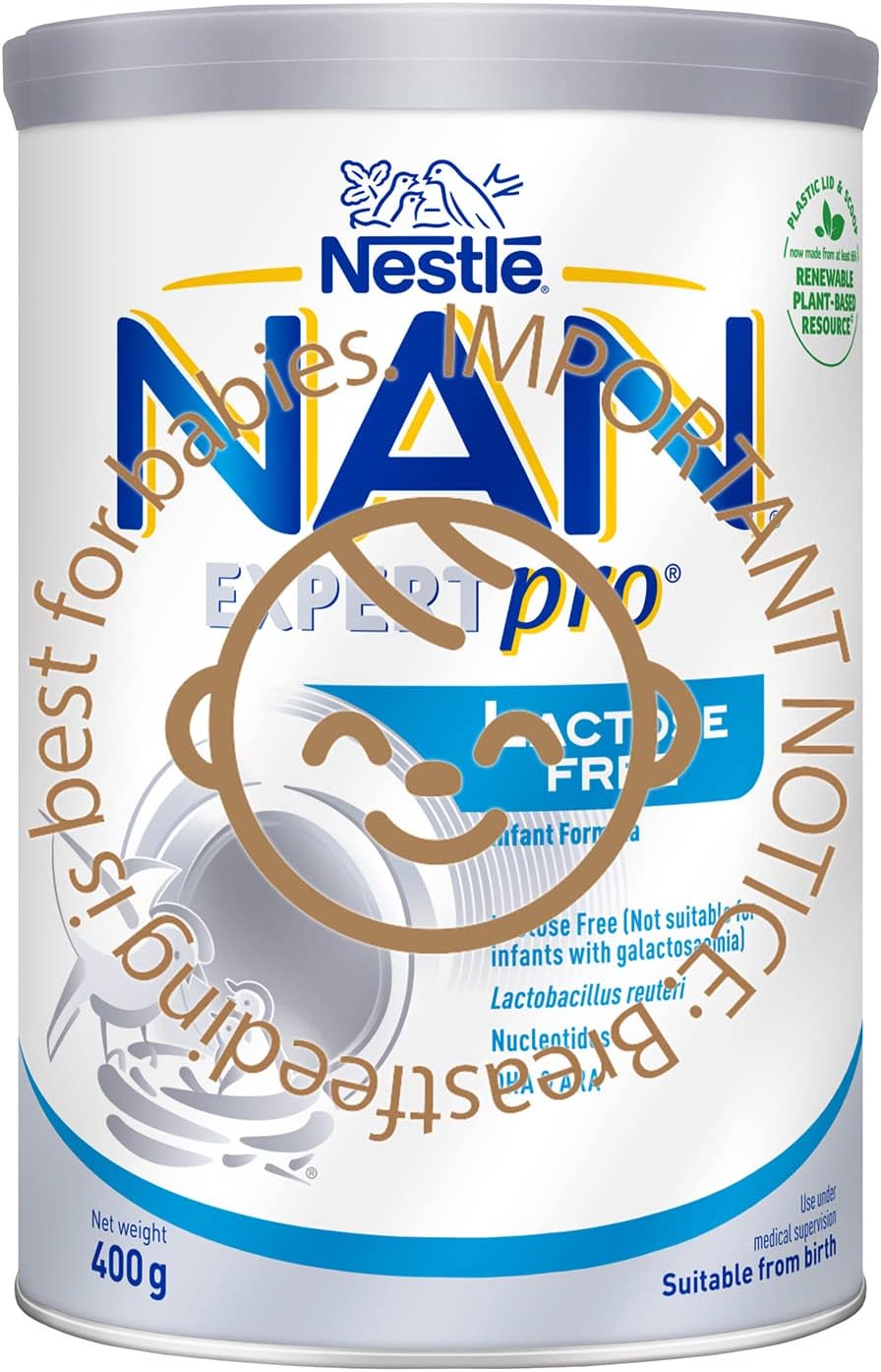 Nestlé NAN Stage 1 Lactose Free Infant Milk Formula 0to12 months 400g