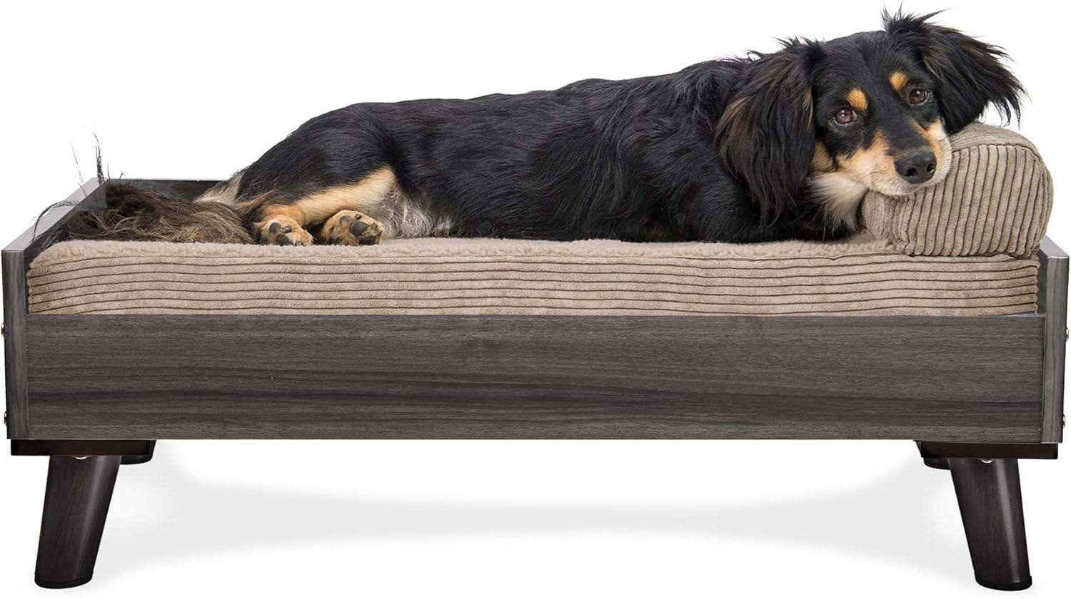 Furhaven Elevated Dog Bed Frame for 30in X 20in Medium Dog Bed Gray Wash Medium Secondary image