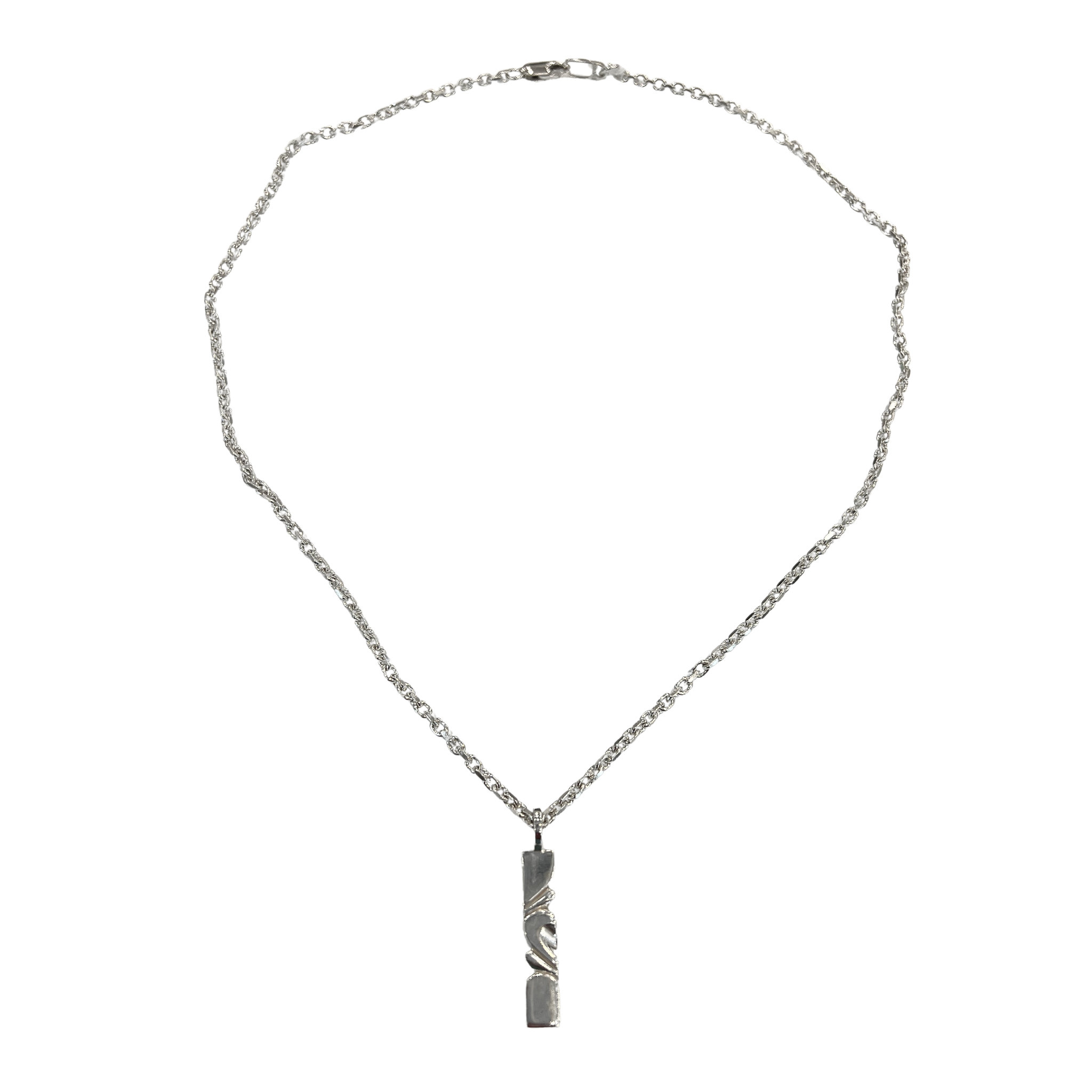 Sterling Silver Necklace With Silver Pendants Main image